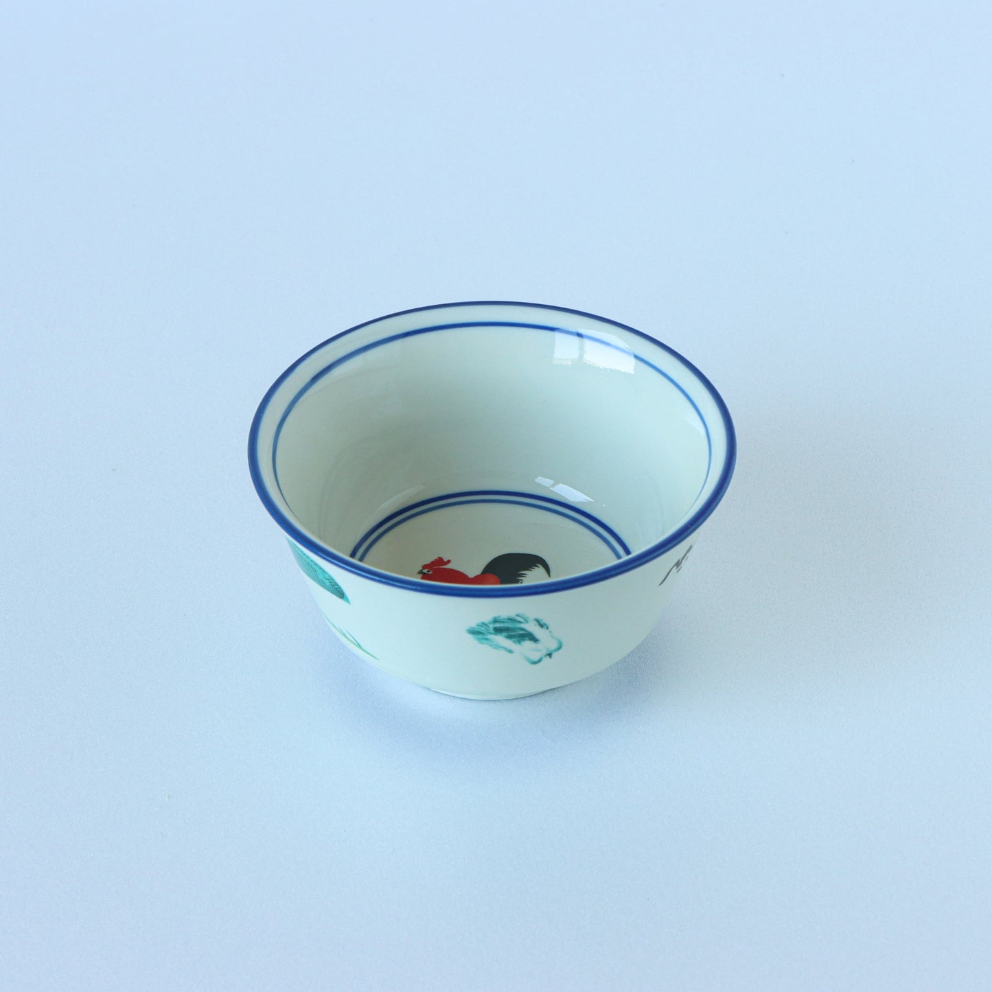 マレーシアから来たボウル ふち青/プラナカン食器/オリエンタル雑貨/人気の日用品